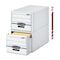 Bankers Box Storage Drawers, Letter, 12-1/2"x23-1/4"x10-3/8", 6/CT, WE/BE PK FEL00721 - alternate 2